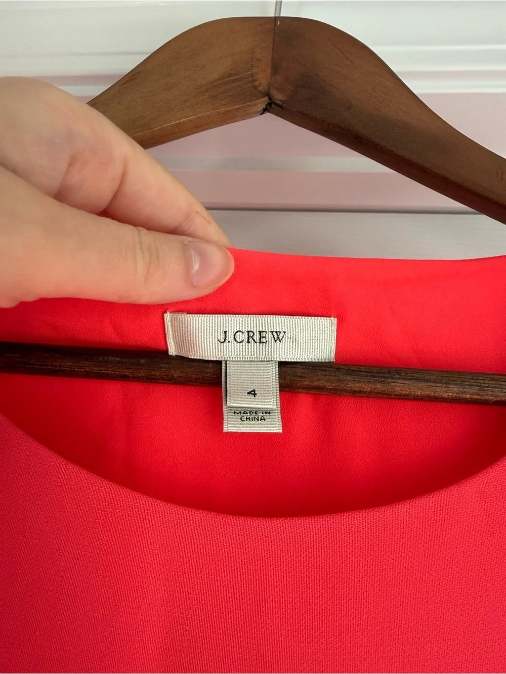 J. Crew Sleeveless Hot Coral Sheath Dress